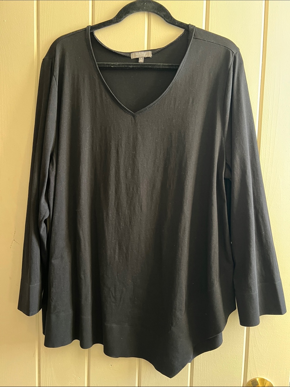 Habitat Black V-Neck Long Sleeve Tunic